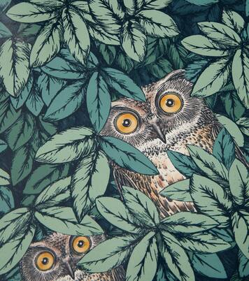Papier peint Foglie e Civette | Fornasetti