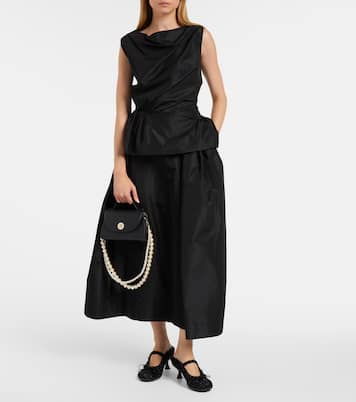 Draped taffeta top | Simone Rocha