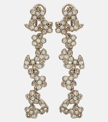 Crystal-embellished drop earrings | Jil Sander