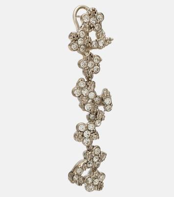 Crystal-embellished drop earrings | Jil Sander