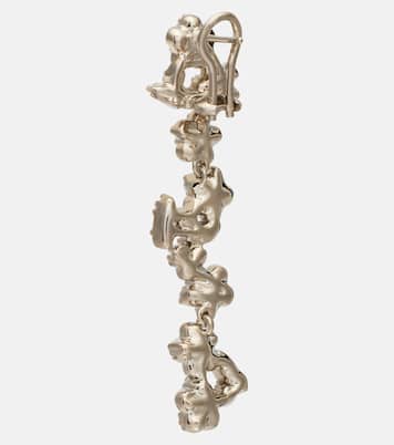Crystal-embellished drop earrings | Jil Sander