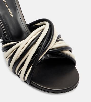 Wedge-Pantoletten 75 aus Leder | Dries Van Noten