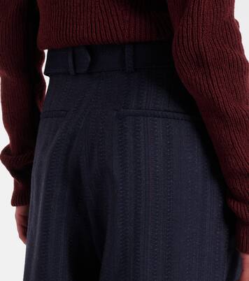 Belted wool wide-leg pants | Dries Van Noten