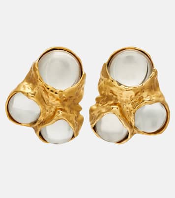 Bubble embellished clip-on earrings | Saint Laurent