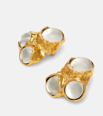 Bubble embellished clip-on earrings | Saint Laurent