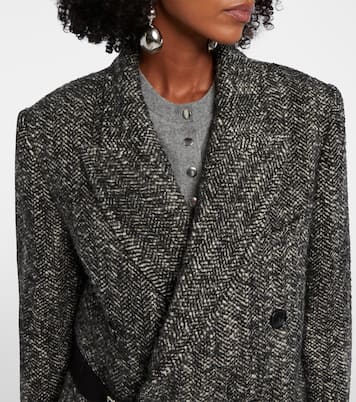 Abrigo Ebyane de tweed en mezcla de lana  | Isabel Marant