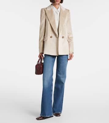 Sevyn double-breasted cotton-blend corduroy blazer | Veronica Beard