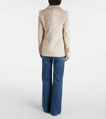 Sevyn double-breasted cotton-blend corduroy blazer | Veronica Beard