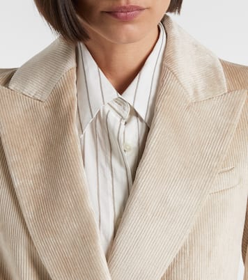 Sevyn double-breasted cotton-blend corduroy blazer | Veronica Beard