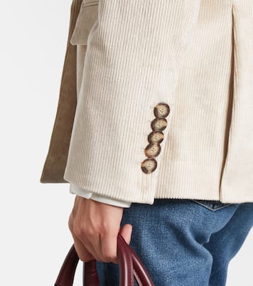 Sevyn double-breasted cotton-blend corduroy blazer | Veronica Beard