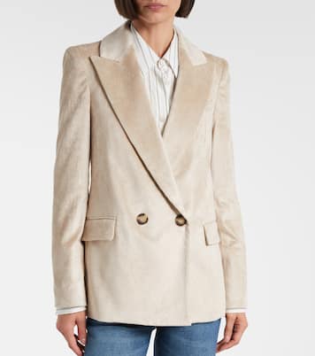 Sevyn double-breasted cotton-blend corduroy blazer | Veronica Beard
