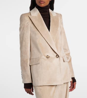Sevyn double-breasted cotton-blend corduroy blazer | Veronica Beard