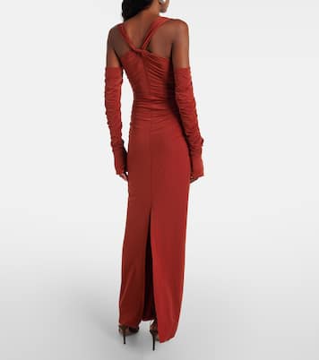 Rosseli gathered jersey maxi dress | SIR