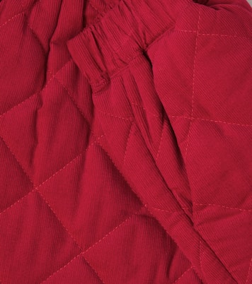 Thea checked cotton corduroy shorts | C'era Una Volta