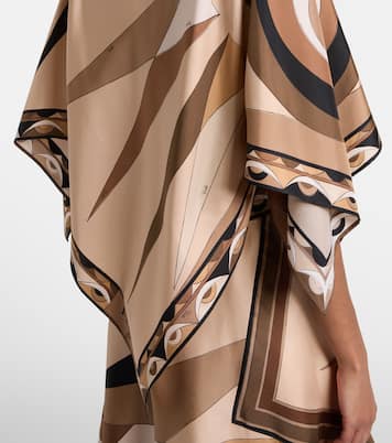 Hawaii silk satin cape | Pucci