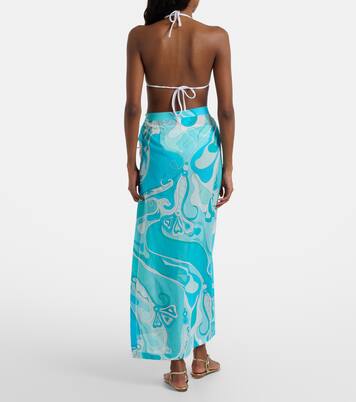 Orchidee cotton beach cover-up | Pucci