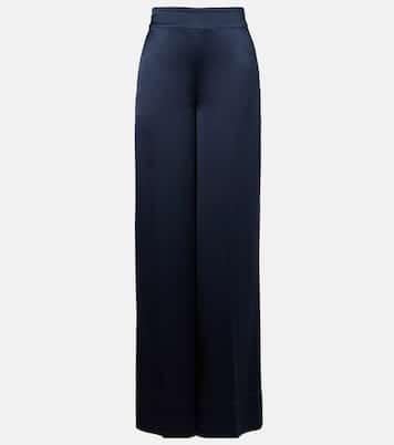 Dijon silk satin wide-leg pants | Joseph