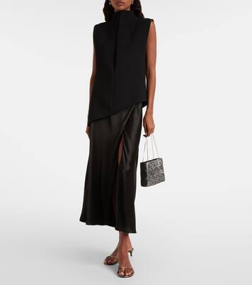 Emma 미니 메탈릭 레더 토트 백 | Khaite