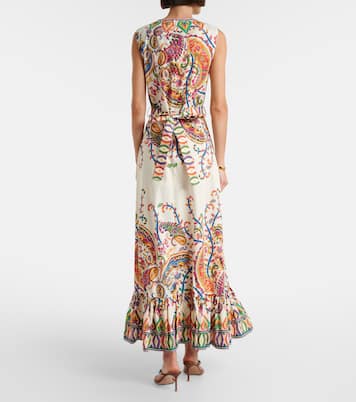 Belted printed cotton maxi dress | Etro