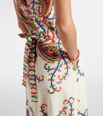 Belted printed cotton maxi dress | Etro