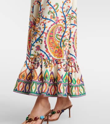 Belted printed cotton maxi dress | Etro