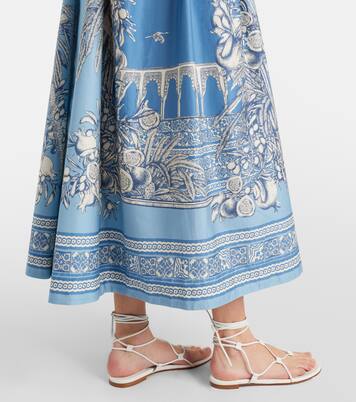 Vestido midi Villa Romantica de algodón | Alémais