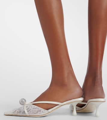 Mules Sana en dentelle à ornements | Jimmy Choo