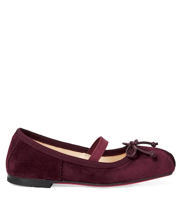 Baballet suede ballet flats | Christian Louboutin Kids