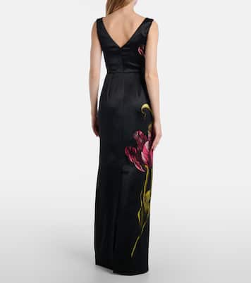 Floral duchess satin gown | Erdem