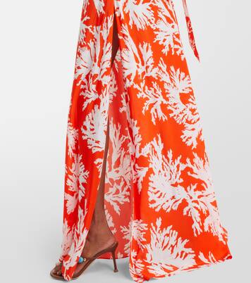 Odetta scarf-detail one-shoulder gown | Alexandra Miro