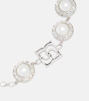 Crystal-embellished faux pearl necklace | Magda Butrym