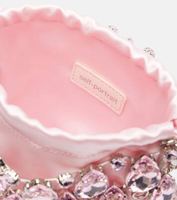 Mini embellished chainmail clutch | Self-Portrait