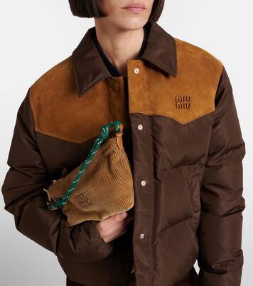 Corduroy shoulder bag | Miu Miu