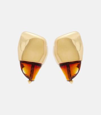 Prisma Small 18kt gold-plated earrings | Bottega Veneta