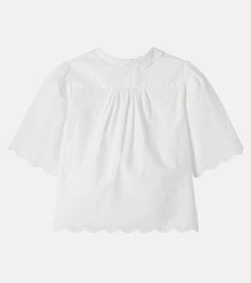 Lizea broderie anglaise cotton blouse | Bonpoint