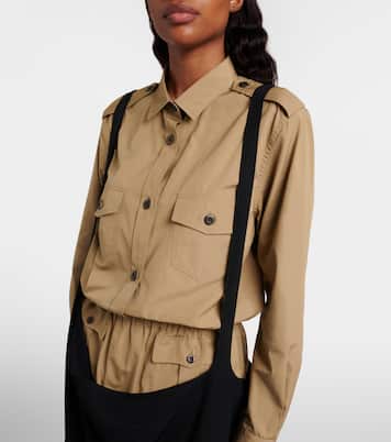 Falda midi de crepé | Prada