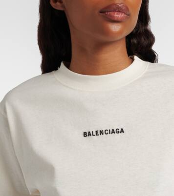Besticktes T-Shirt aus Baumwoll-Jersey | Balenciaga