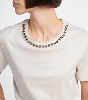 Bingo embellished cotton-blend T-shirt | 'S Max Mara