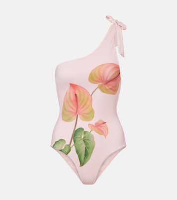 Anturium one-shoulder swimsuit | Farm Rio