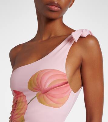 Anturium one-shoulder swimsuit | Farm Rio