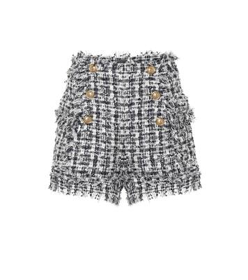 Shorts de tweed bouclé | Balmain