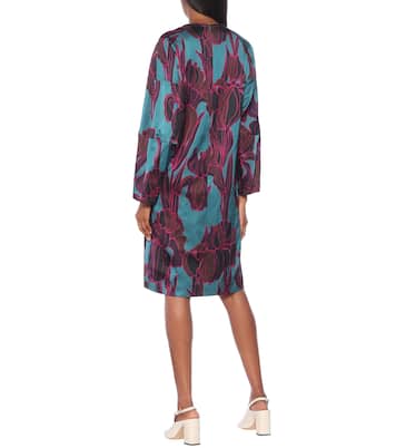 Abito a stampa in misto cotone lamé | Dries Van Noten