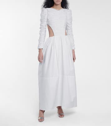 Rosaline cotton twill gown | Khaite