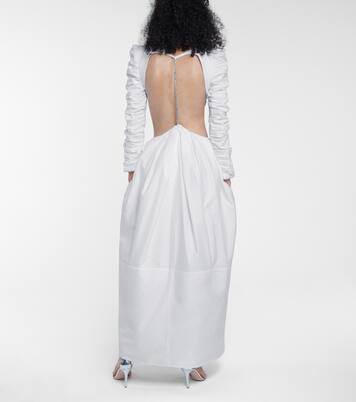 Rosaline cotton twill gown | Khaite