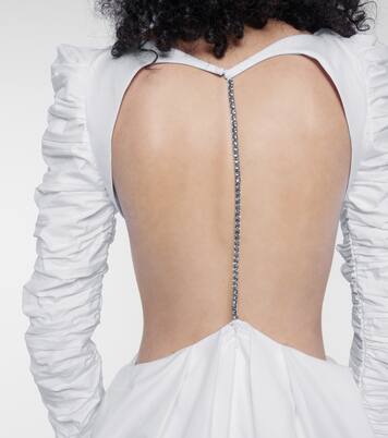 Rosaline cotton twill gown | Khaite