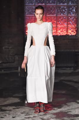 Rosaline cotton twill gown | Khaite