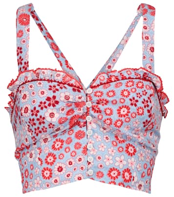 Josie floral crop top | Poupette St Barth