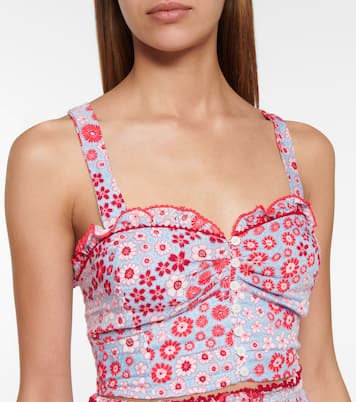 Josie floral crop top | Poupette St Barth