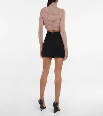 Top de punto drapeado cuello alto | Dolce&Gabbana