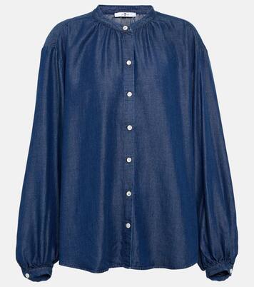 Button-up tencel blouse | 7 For All Mankind